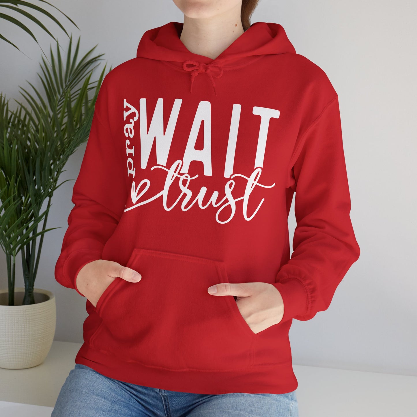 Pray Wait Trust Unisex Heavy Blend™ Hooded Sweatshirt