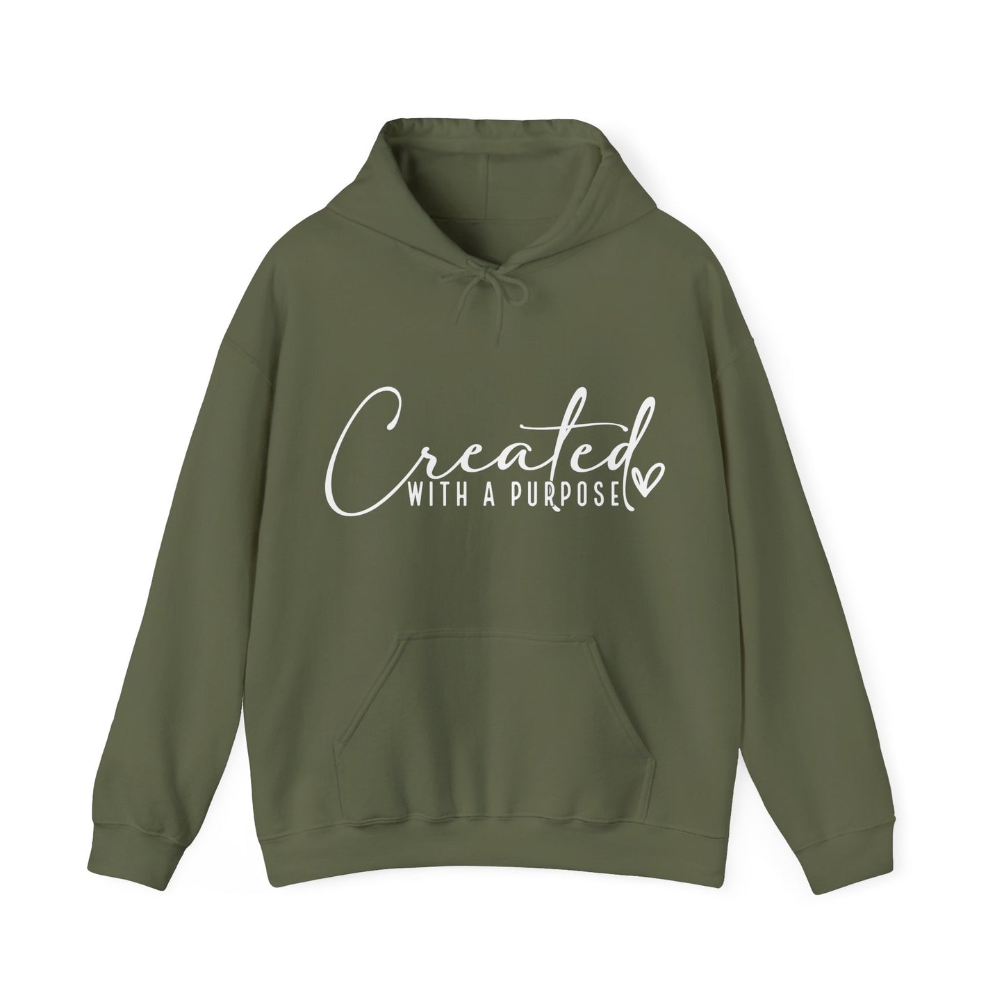 Created with A Purpose Unisex Heavy Blend™ Hooded Sweatshirt
