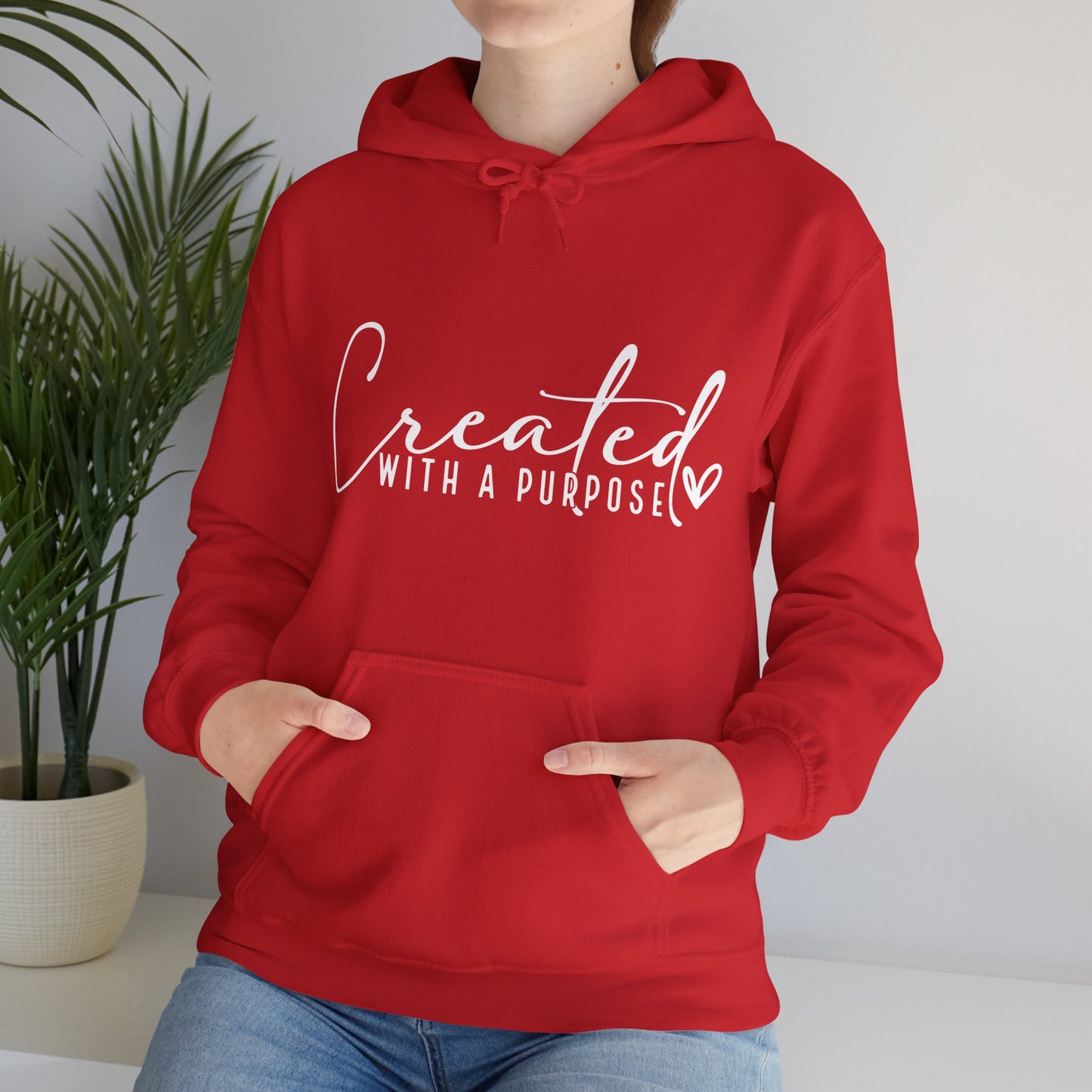 Created with A Purpose Unisex Heavy Blend™ Hooded Sweatshirt
