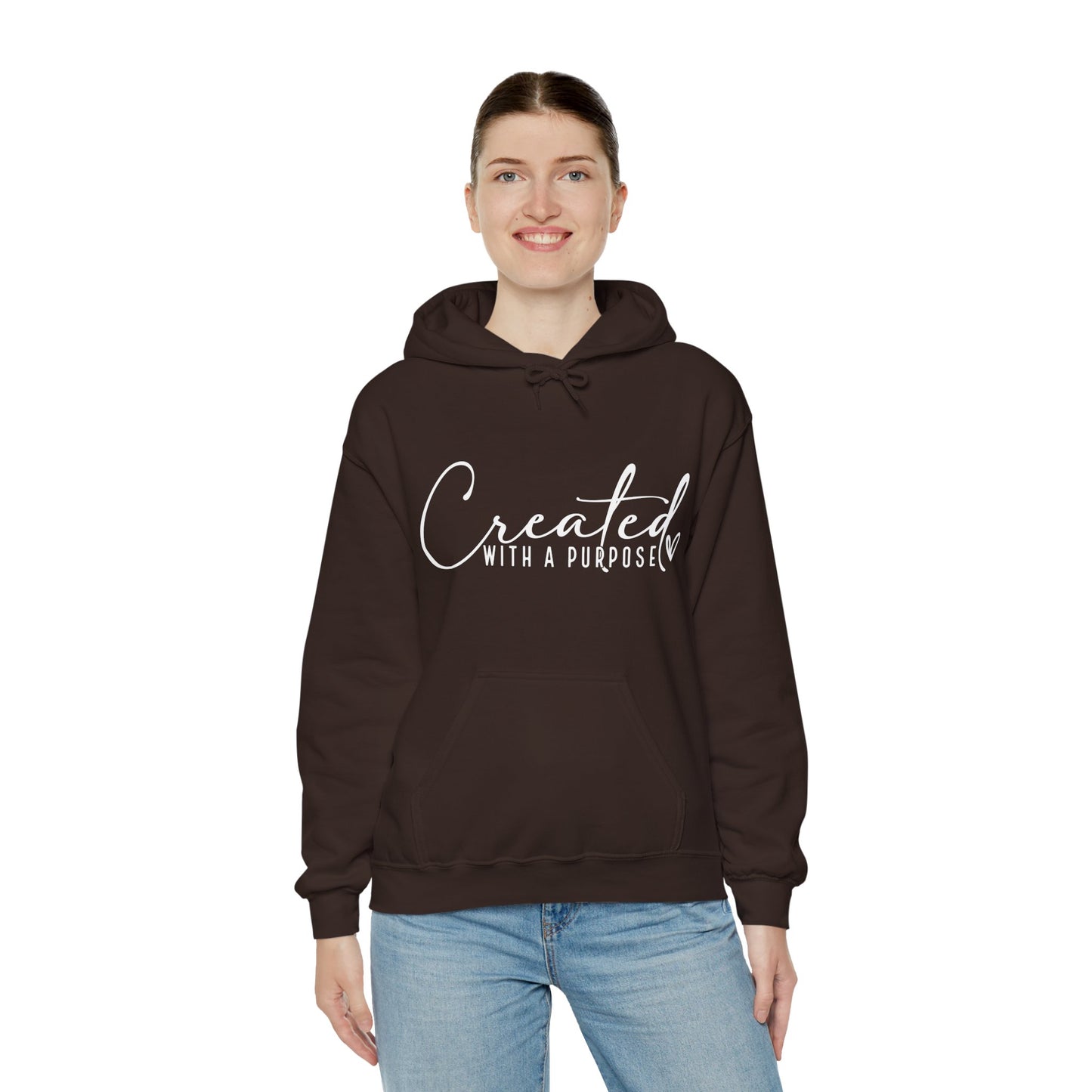 Created with A Purpose Unisex Heavy Blend™ Hooded Sweatshirt
