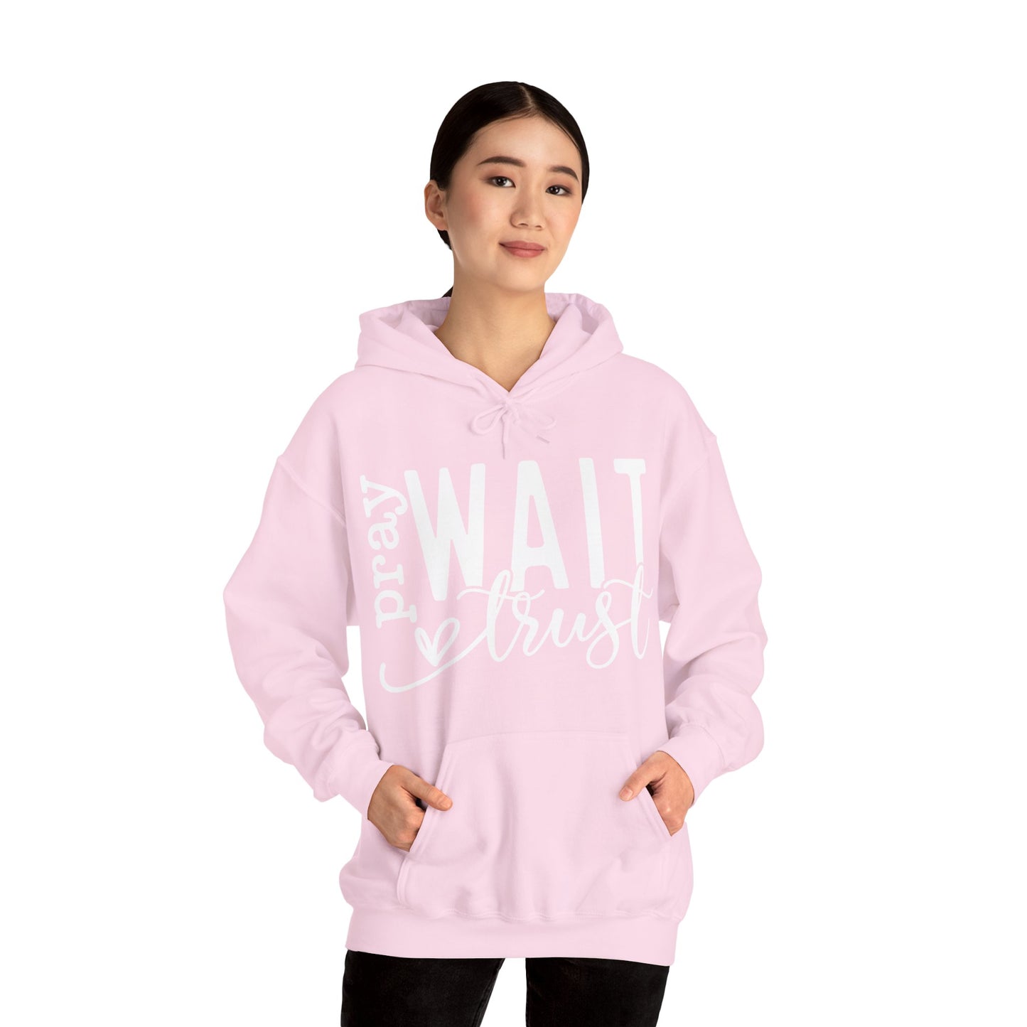 Pray Wait Trust Unisex Heavy Blend™ Hooded Sweatshirt