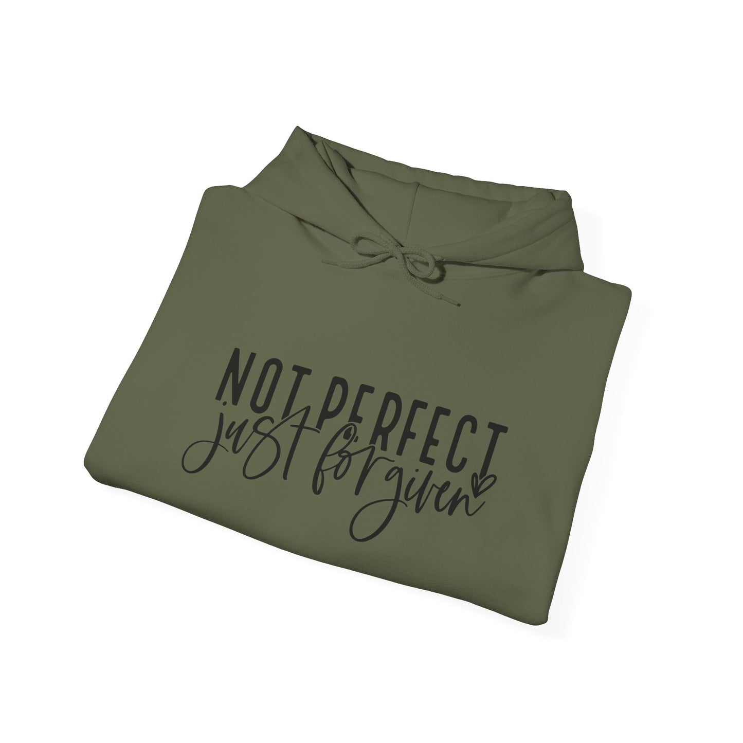 "Not Perfect, Just Forgiven Unisex Heavy Blend™ Hooded Sweatshirt