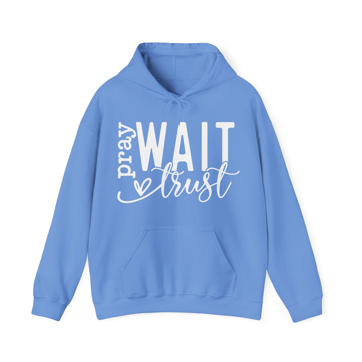Pray Wait Trust Unisex Heavy Blend™ Hooded Sweatshirt