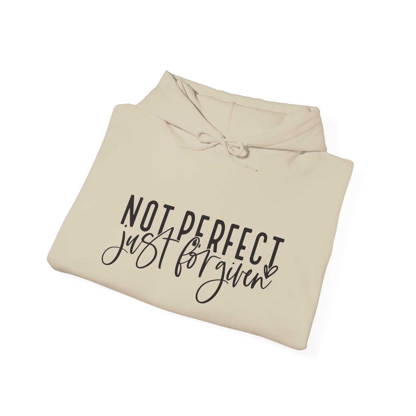"Not Perfect, Just Forgiven Unisex Heavy Blend™ Hooded Sweatshirt