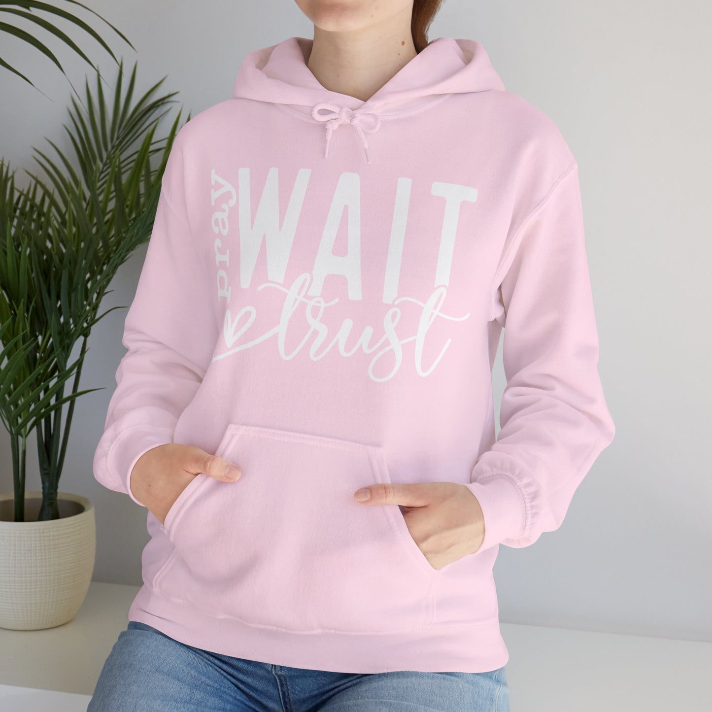 Pray Wait Trust Unisex Heavy Blend™ Hooded Sweatshirt