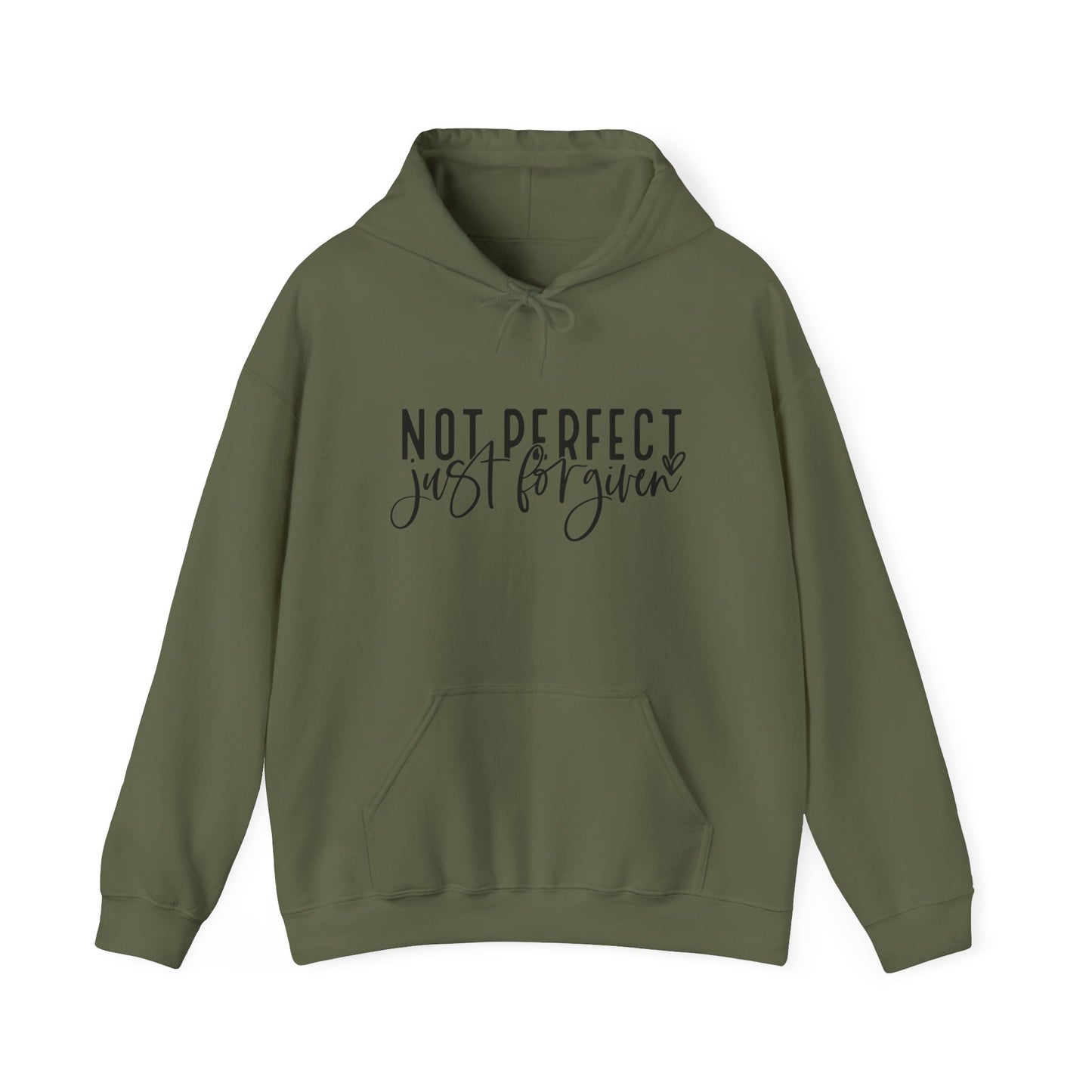"Not Perfect, Just Forgiven Unisex Heavy Blend™ Hooded Sweatshirt
