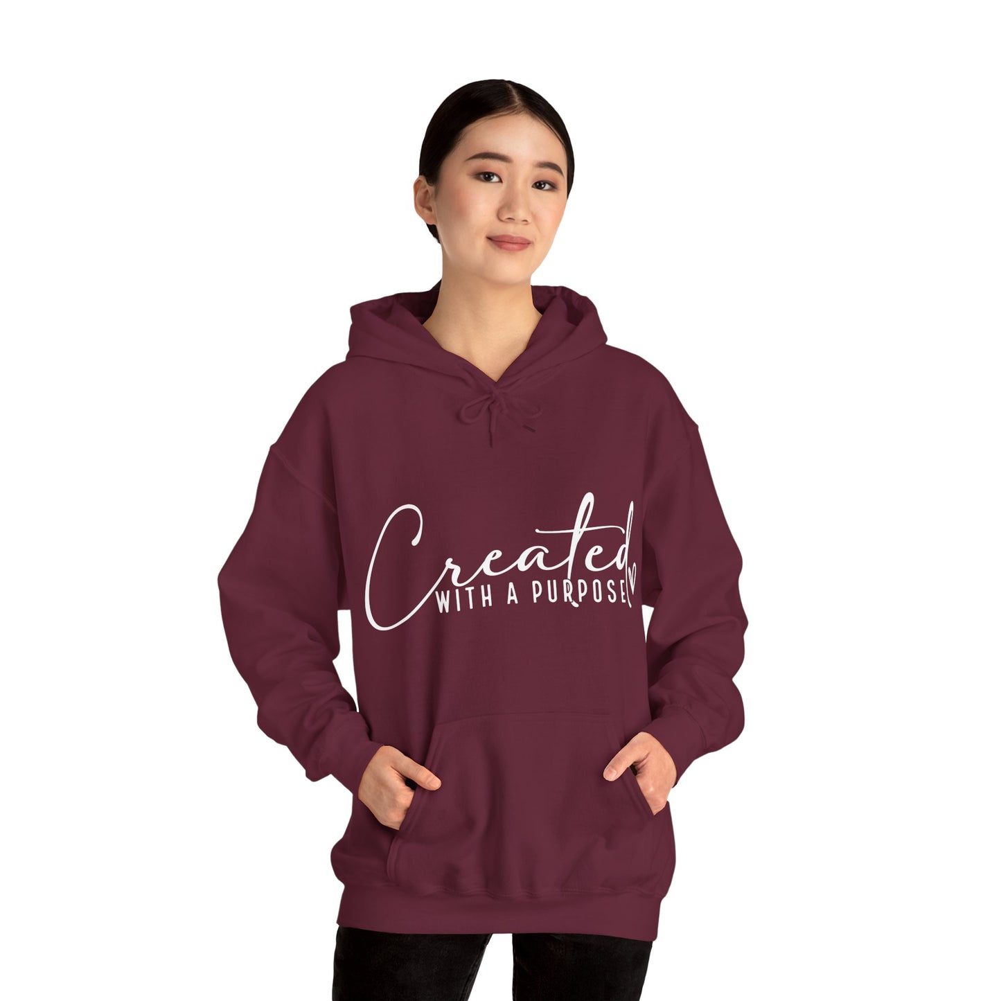 Created with A Purpose Unisex Heavy Blend™ Hooded Sweatshirt