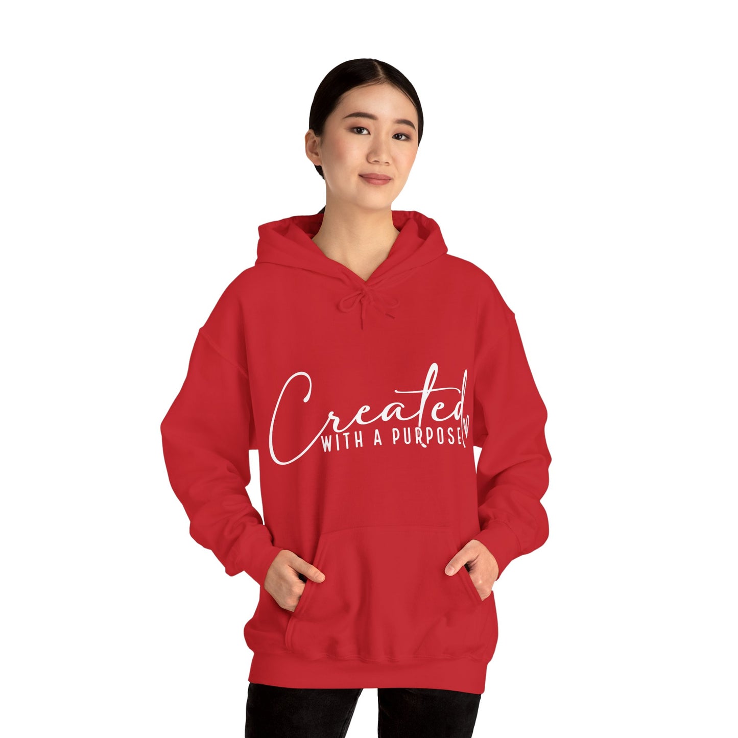 Created with A Purpose Unisex Heavy Blend™ Hooded Sweatshirt