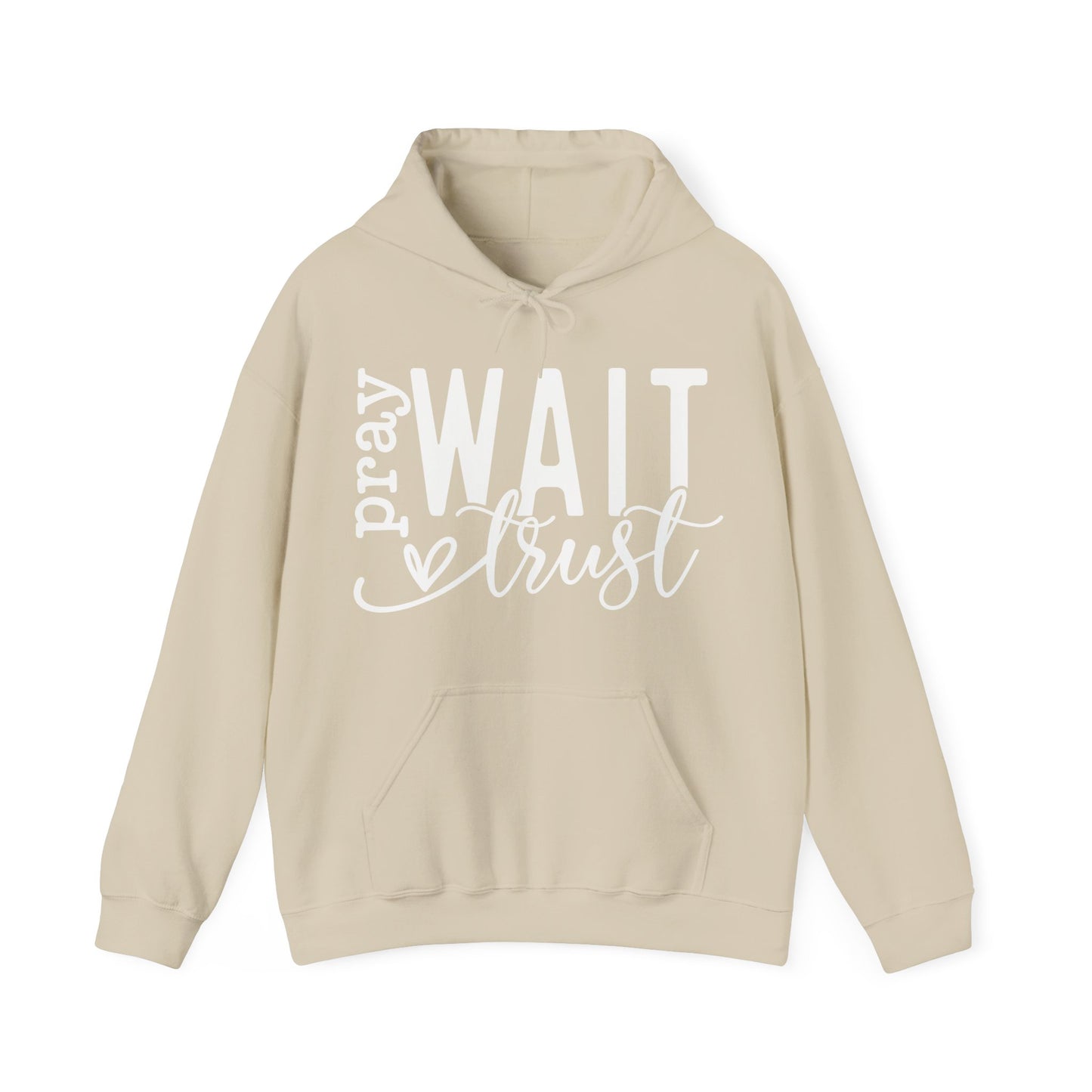 Pray Wait Trust Unisex Heavy Blend™ Hooded Sweatshirt