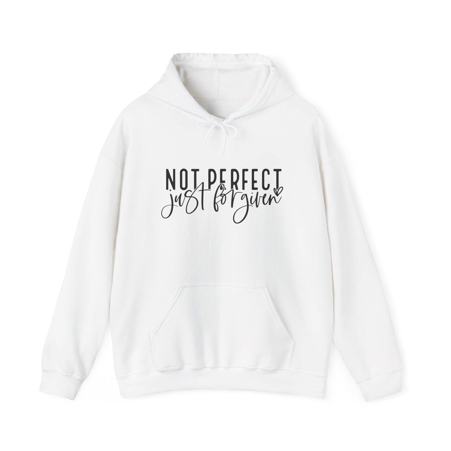 "Not Perfect, Just Forgiven Unisex Heavy Blend™ Hooded Sweatshirt