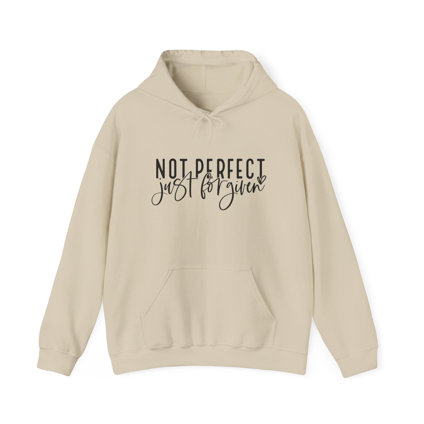 "Not Perfect, Just Forgiven Unisex Heavy Blend™ Hooded Sweatshirt