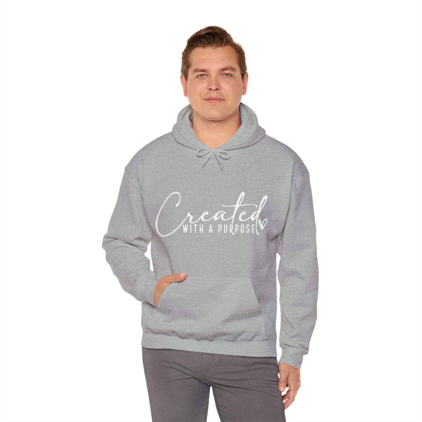Created with A Purpose Unisex Heavy Blend™ Hooded Sweatshirt