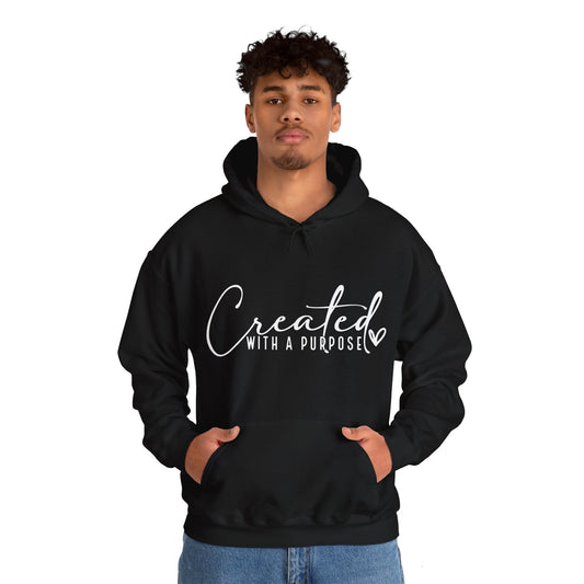 Created with A Purpose Unisex Heavy Blend™ Hooded Sweatshirt