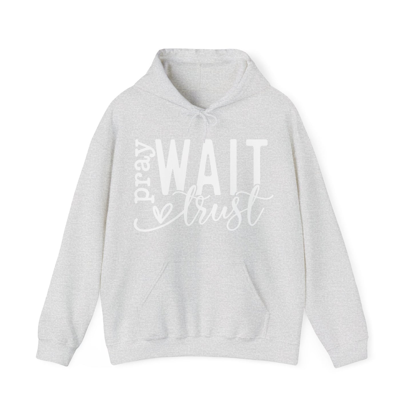 Pray Wait Trust Unisex Heavy Blend™ Hooded Sweatshirt