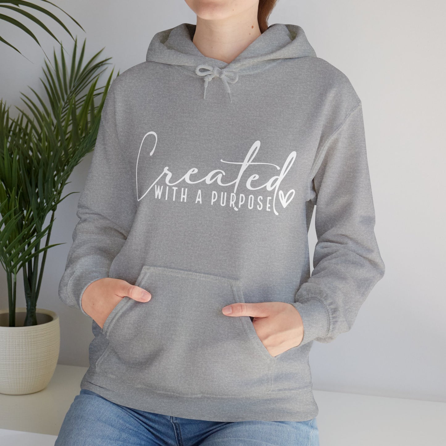 Created with A Purpose Unisex Heavy Blend™ Hooded Sweatshirt