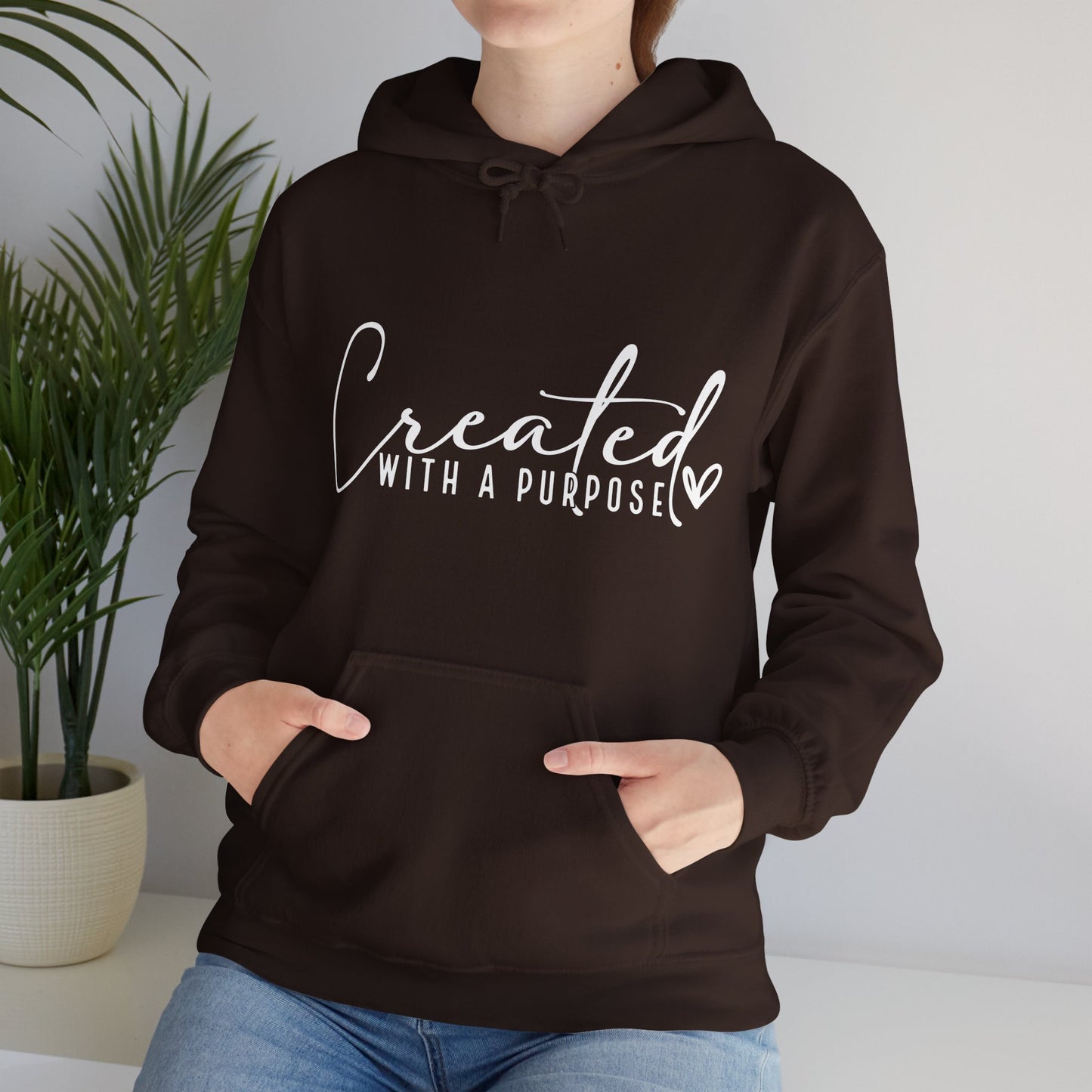 Created with A Purpose Unisex Heavy Blend™ Hooded Sweatshirt