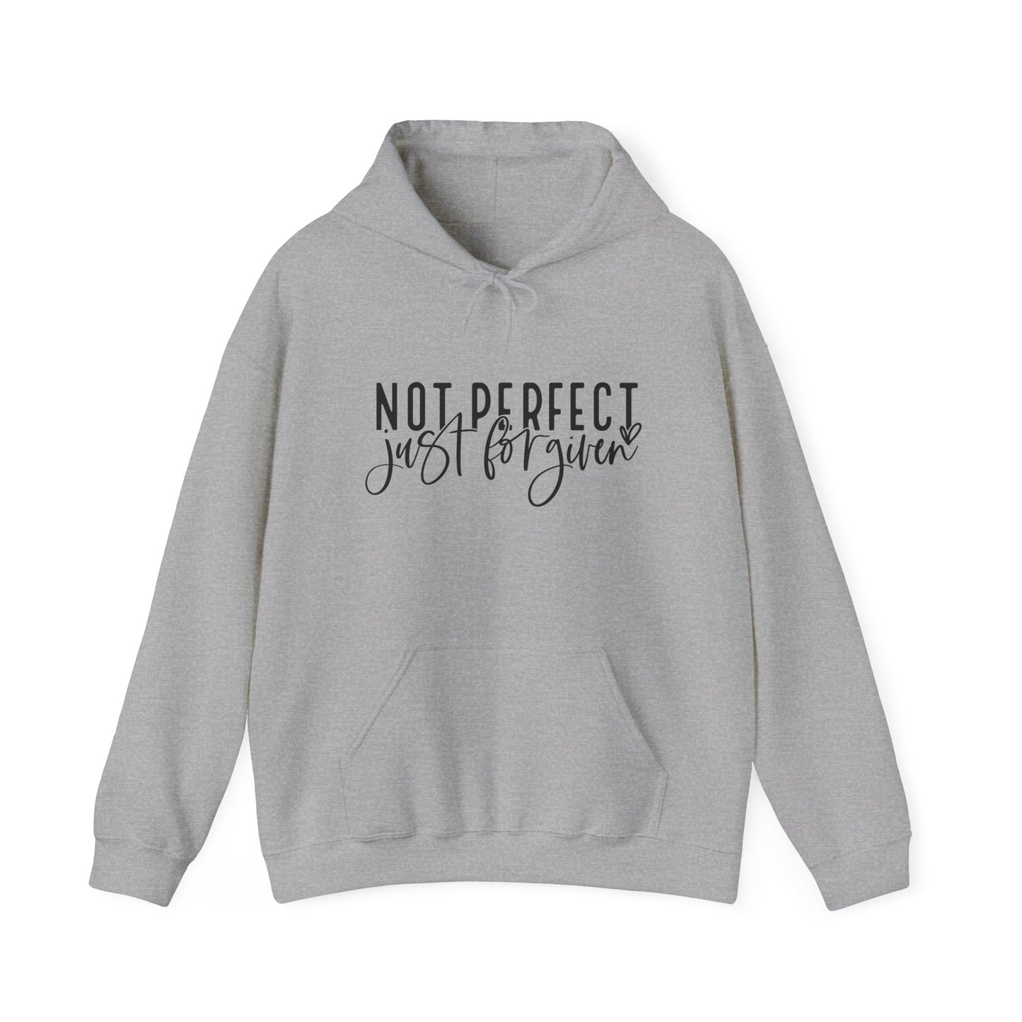 "Not Perfect, Just Forgiven Unisex Heavy Blend™ Hooded Sweatshirt