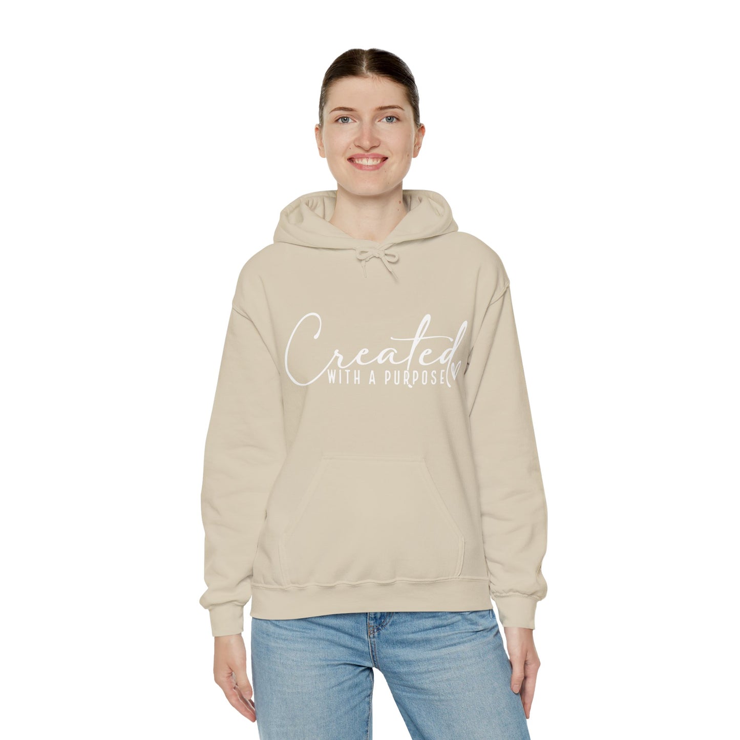 Created with A Purpose Unisex Heavy Blend™ Hooded Sweatshirt