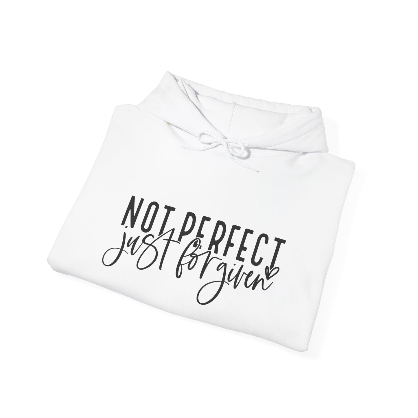 "Not Perfect, Just Forgiven Unisex Heavy Blend™ Hooded Sweatshirt