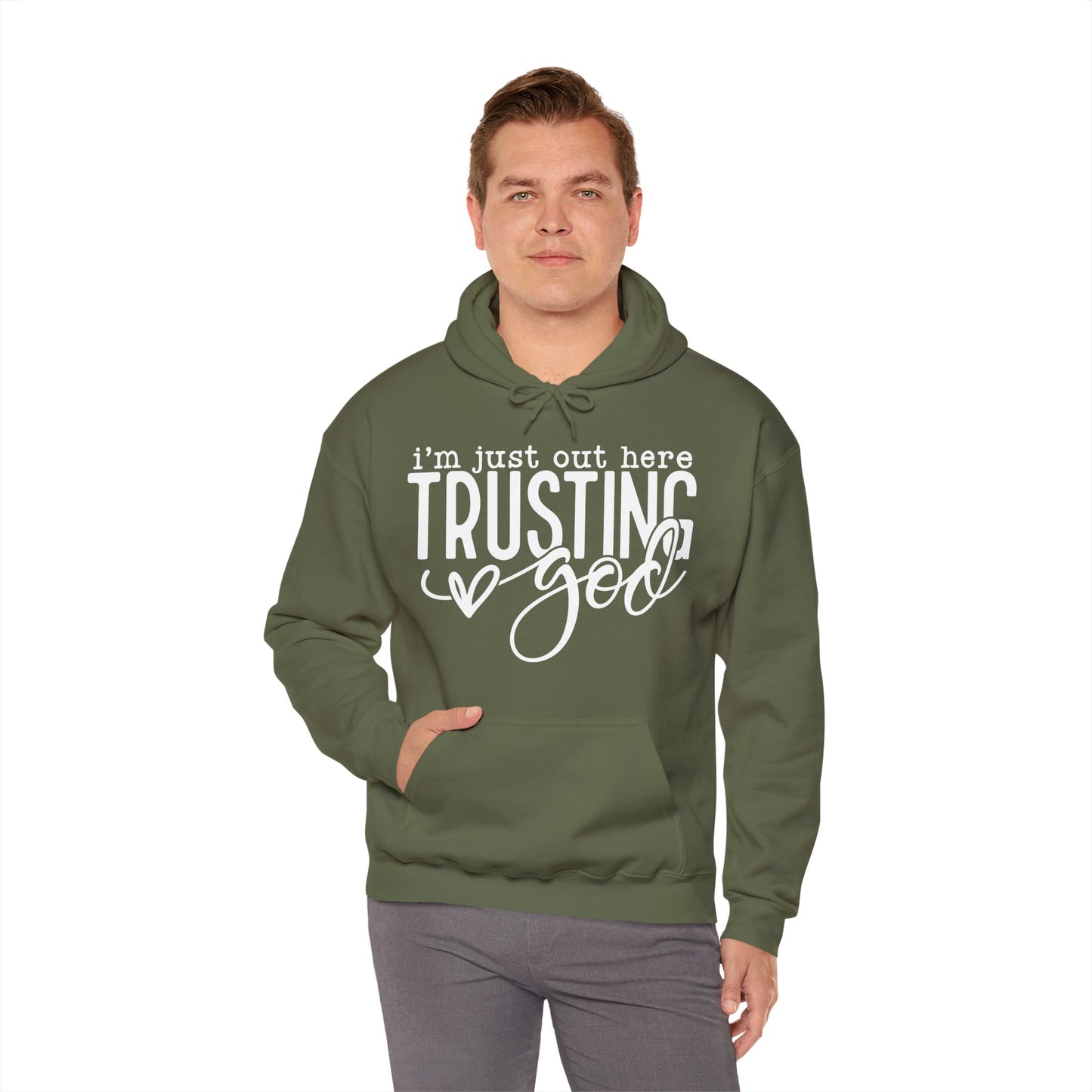 Trusting In God Unisex Heavy Blend™ Hooded Sweatshirt