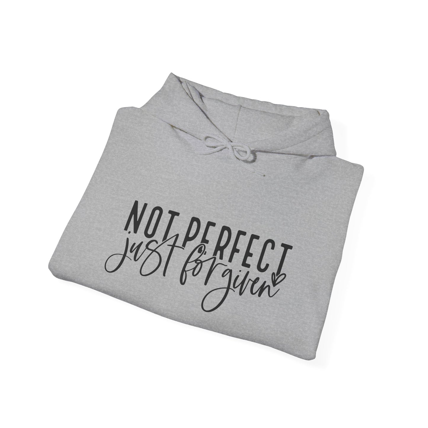"Not Perfect, Just Forgiven Unisex Heavy Blend™ Hooded Sweatshirt
