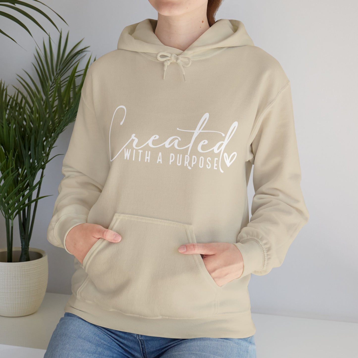 Created with A Purpose Unisex Heavy Blend™ Hooded Sweatshirt